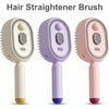5 in 1 Rechargeable Hair Straightener Brush with Detangling Comb | Cordless Hair Styler