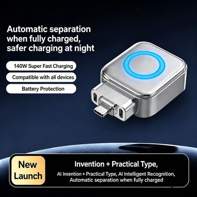 Type-C Universal Self-Cut Adapter For Overcharge Prevention